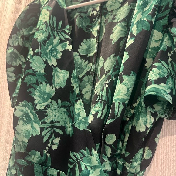 Sugarlips Teal Floral Maxi Dress - Picture 2 of 2